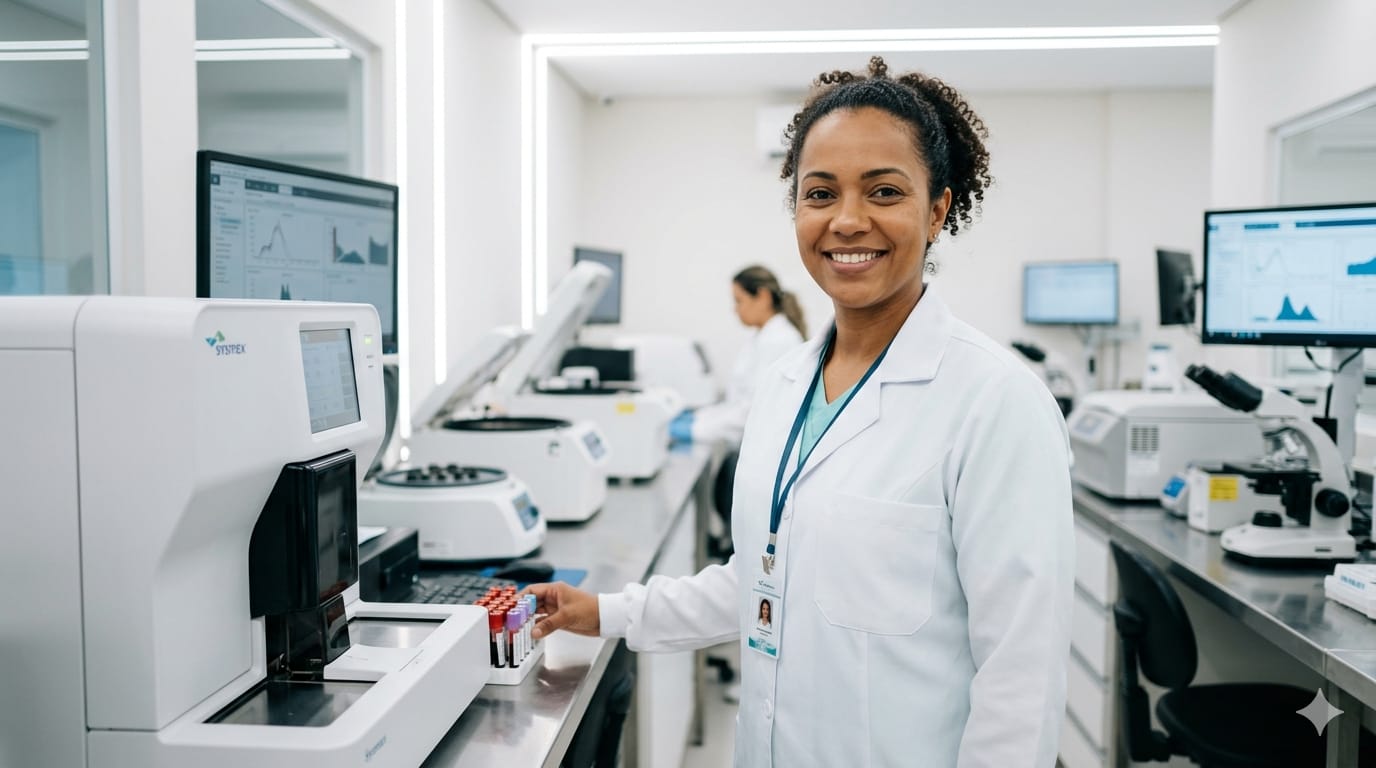 Laboratório moderno parceiro Check Up Brasil